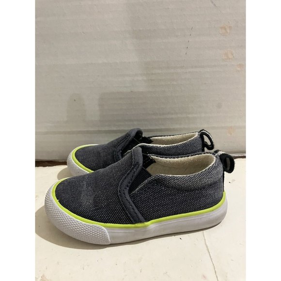 CAT & JACK TARGET  TODDLER BOY'S SIZE 5 BLUE SLIP ON SNEAKERS boat SHOES - Picture 3 of 8